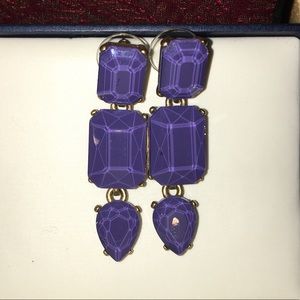 Loren Hope 3-Stone Drop Dangle Earrings